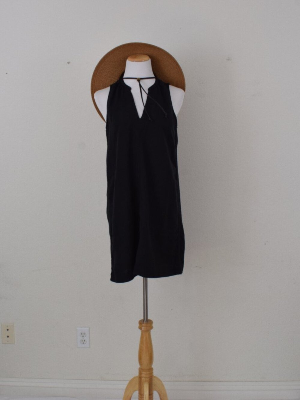 Splendid Collection Women’s Sleeveless Tunic Black Dress Viscose/Lyocell  size M